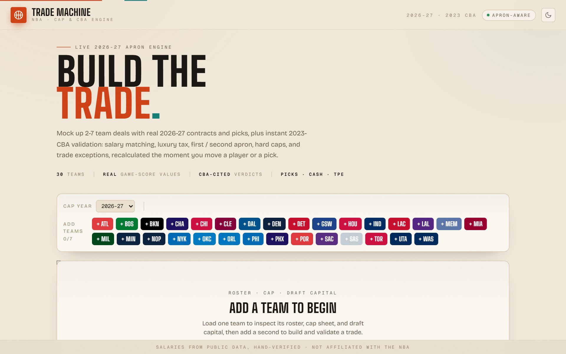 NBA Trade Machine