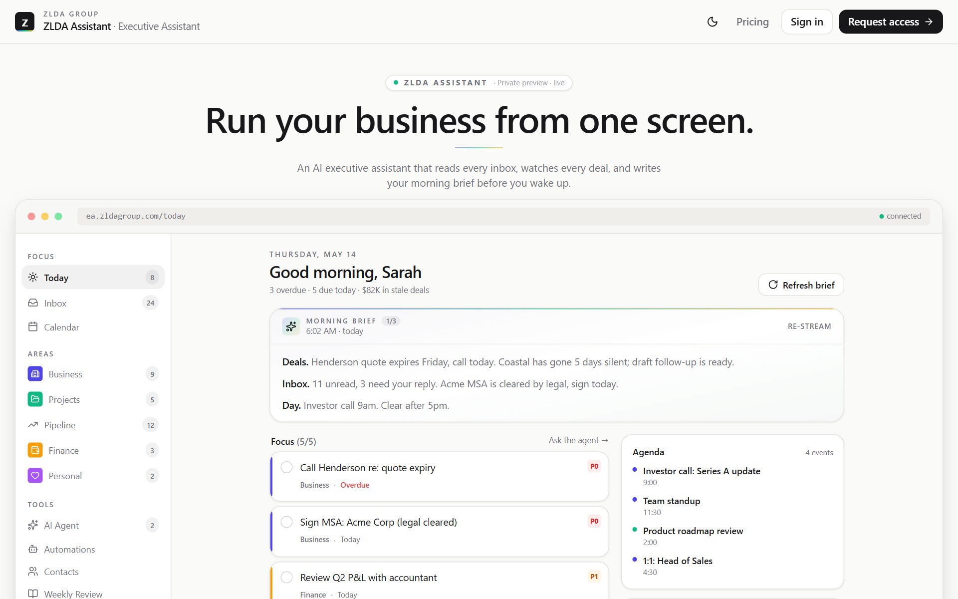 ZLDA Assistant